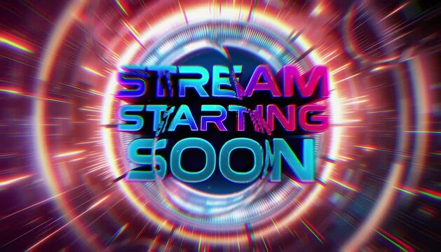 stream starting soon overlay animation for twitch streamers and gamers