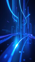 Futuristic digital landscape with abstract shapes representing ci/cd pipelines, kubernetes clusters, and devops concepts.