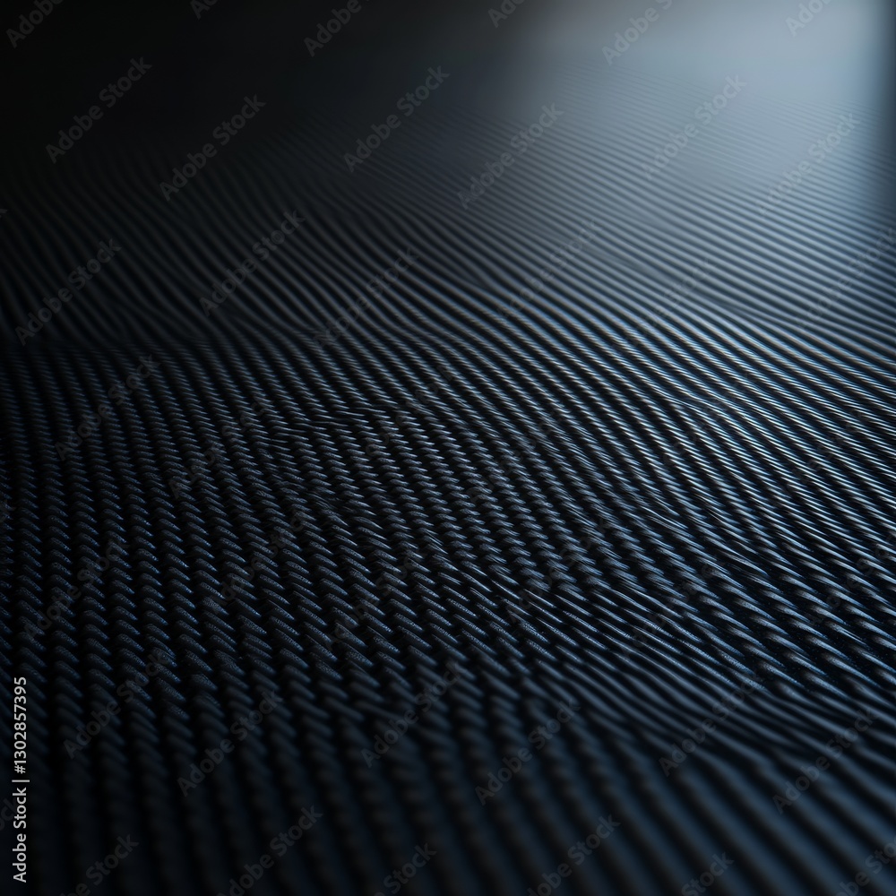 Poster Textured Woven Surface in Deep Shadow: An Abstract Display of Light and Form, a study in texture and perspective