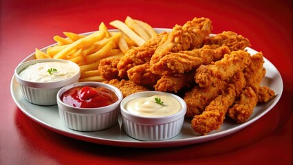 Fried potato dishes like fish and chips or fries with ketchup offer a tasty snack