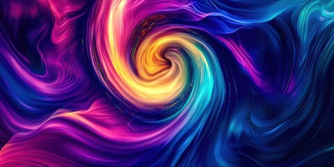 Colorful swirl of light and dark blue and purple