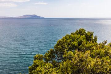 Views from the Golitsyn Trail - a mountain trail carved on the slope of Mount Koba-Kaya, located...