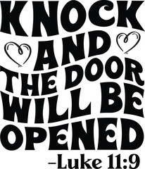 Knock and the door will be opened Svg