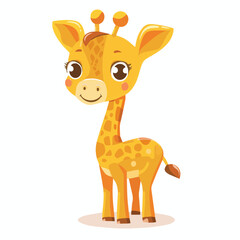 cute, animal, character, vector, cartoon, illustration, happy, set, design, graphic, funny, baby, zoo, art, adorable, background, collection, giraffe, children, isolated, lion, child, bear, print, wil
