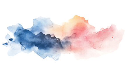 Obraz premium Abstract watercolor landscape painting