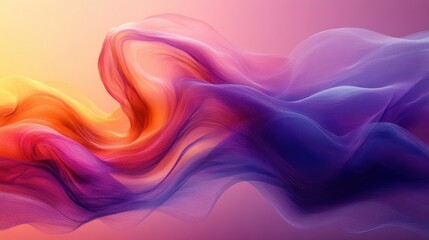 Fototapeta premium abstract purple and pink gradient background with flowing wavy lines background