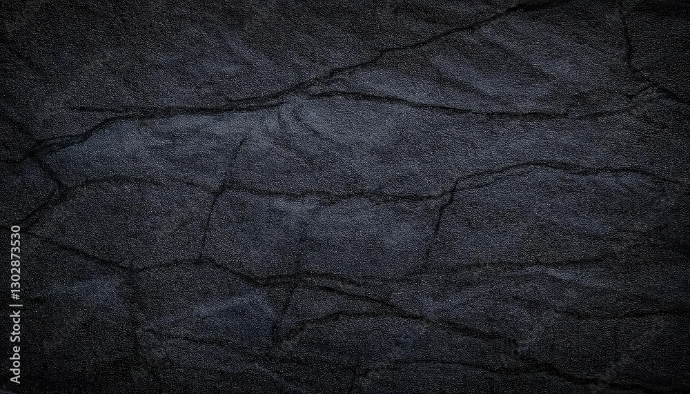 Aufkleber dark textured slate stone background with natural cracks, rough surface pattern, and subtle linear structure for design and mockup

