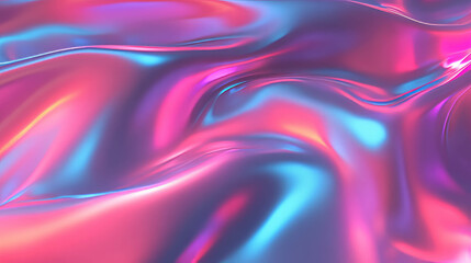 Fototapeta premium Vibrant abstract flowing texture with iridescent colors for modern design