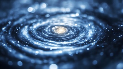 Spiral Galaxy's Center, Detailed View