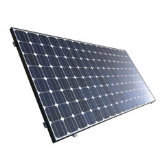 solar panel with sleek design, showcasing multiple photovoltaic cells, ideal for renewable energy solutions. This represents sustainable technology and clean energy
