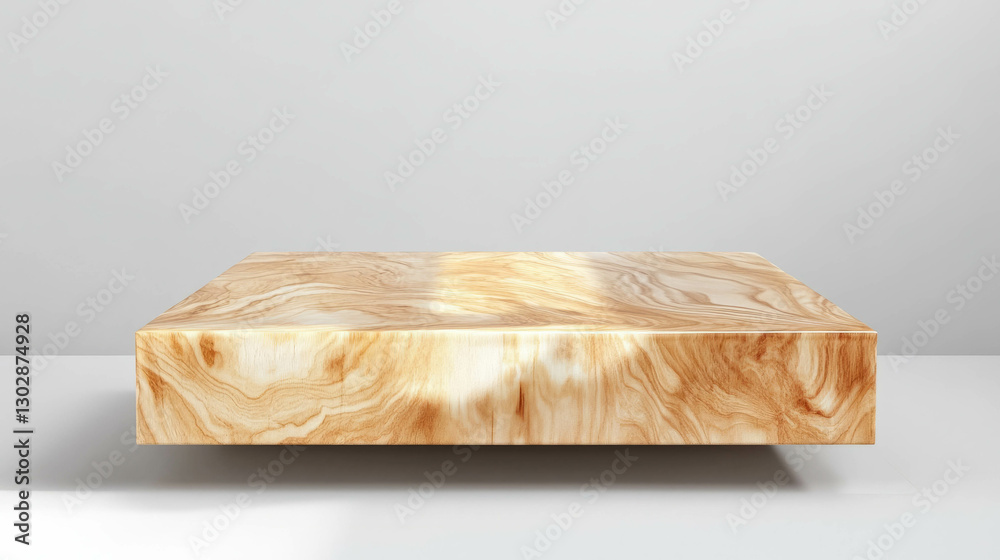 Poster light wood plank pod on abstract background for modern design concepts