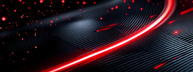 Fototapeta premium High-Tech Red and Black Energy Streaks