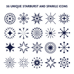 set of snowflakes
