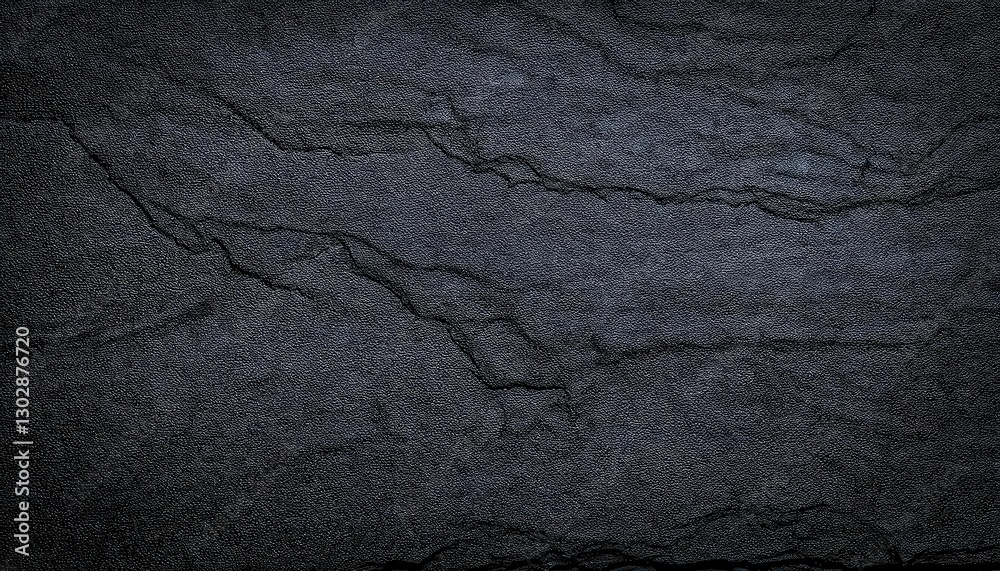 Aufkleber dark textured slate stone background with natural cracks, rough surface pattern, and subtle linear structure for design and mockup

