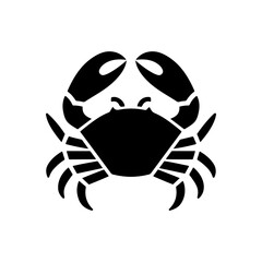 Vintage  engraving illustration of crab. Seafood emblem with crab. Vector crab illustration