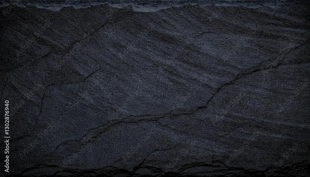 Poster dark textured slate stone background with natural cracks, rough surface pattern, and subtle linear s
