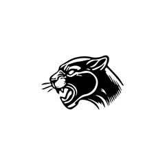 Panther head. Modern style head of the panther. Vector illustration