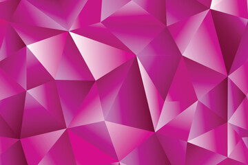 Polygonal rainbow mosaic background. Abstract low poly vector illustration. Triangular pattern, copy space. Template geometric business design with triangle for poster, banner, card, flyer.