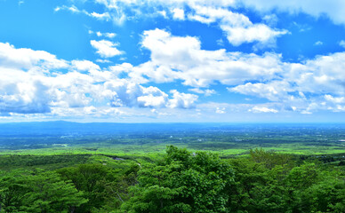 那須高原展望台から見た風景