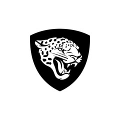 Jaguar head sign. Jaguar emblem. Modern style jaguar sign. Vector illustration