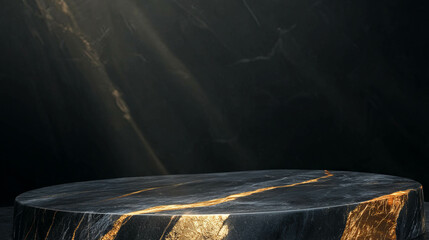 Elegant abstract background with marble podium for product presentation and design