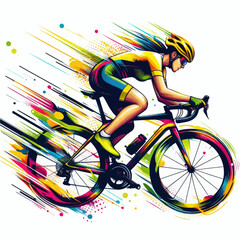 Fototapeta premium Cyclist (1)