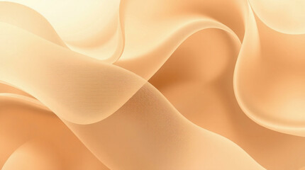 Obraz premium Abstract background with soft, flowing fabric-like texture in golden tones, evoking elegance and serenity. Perfect for luxurious, creative, and artistic design projects