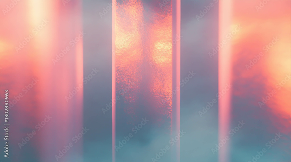 Aufkleber Abstract background with blurry lights and soft colors for modern design concepts