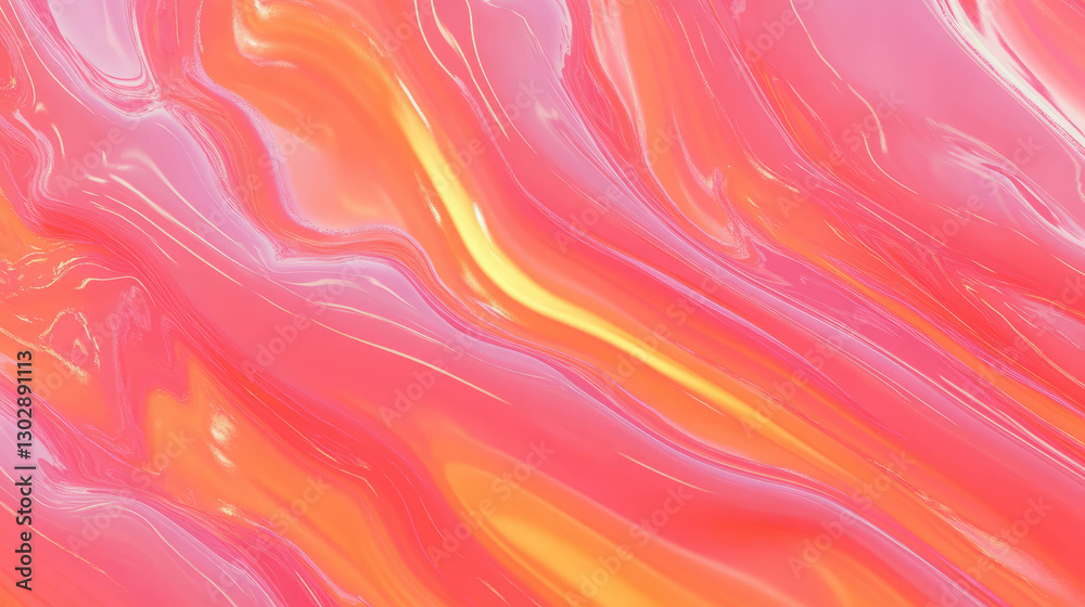 Aufkleber vibrant abstract background with bubbling lava textures for creative design