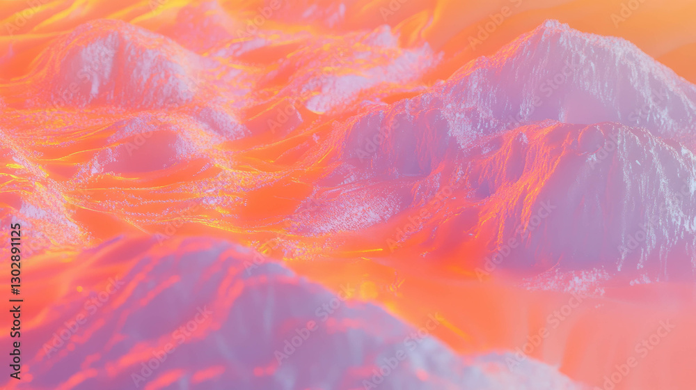 Poster Dynamic abstract background with bubbling lava textures for eye-catching design