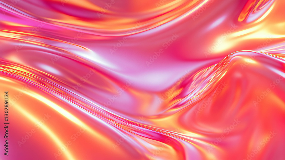 Poster Vivid abstract background with bubbling lava textures for modern design