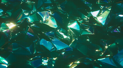 Abstract background with fragmented glass shards and reflections for modern design