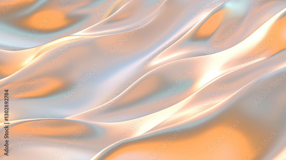 Poster Abstract flowing lines background with smooth curves and soft colors for design projects