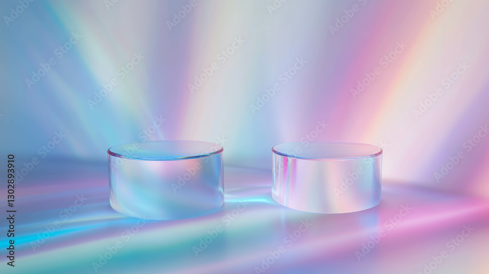 Poster vibrant abstract background with multicolored gradient light reflection for creative design
