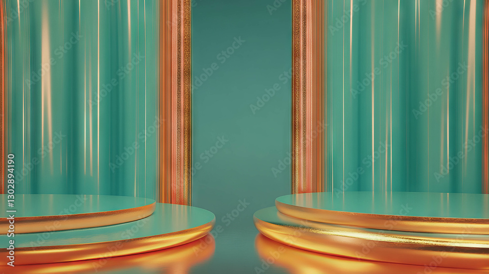 Aufkleber Modern abstract background with interconnected structures for design