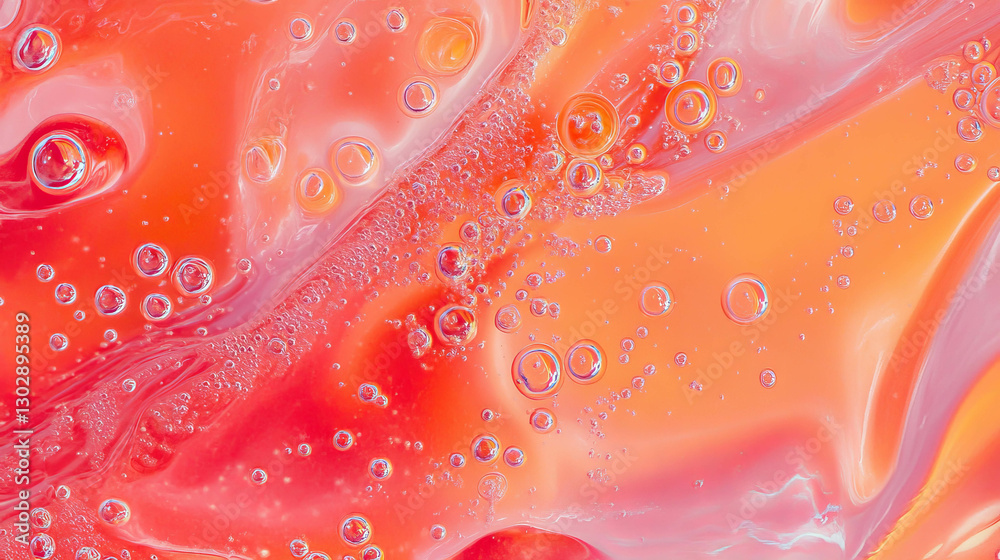 Poster abstract background with colorful bubbling lava textures for creative design