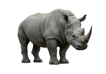 Obraz premium white rhino isolated on white