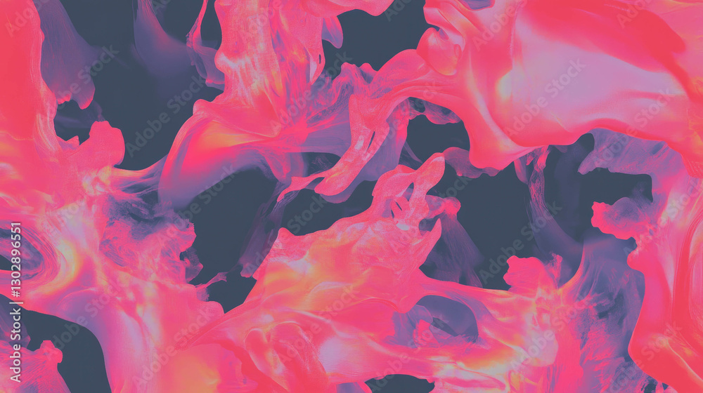 Poster Vibrant abstract fractal background with dynamic patterns for creative design
