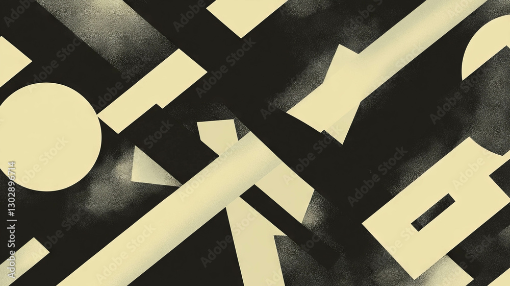 Poster Fragmented abstract background with geometric shapes and texture