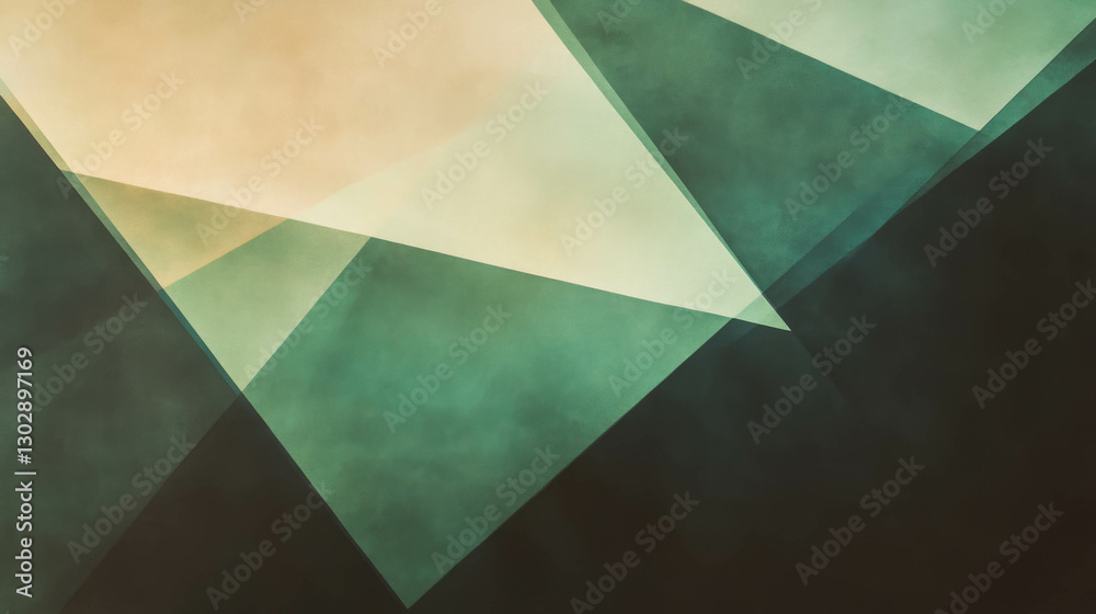 Poster Modern geometric abstract background with sharp lines and soft gradient