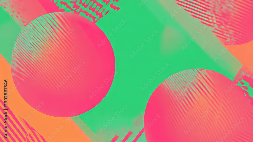 Poster vibrant abstract background with geometric patterns for creative design