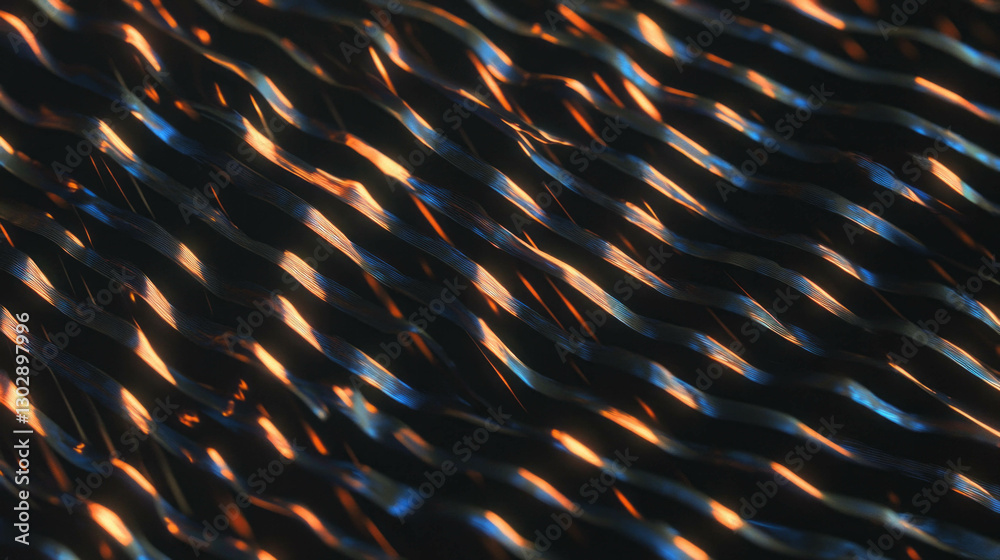 Poster abstract light threads weaving dynamic background design for creative inspiration