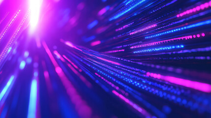 Vibrant abstract background with intersecting neon lines in motion