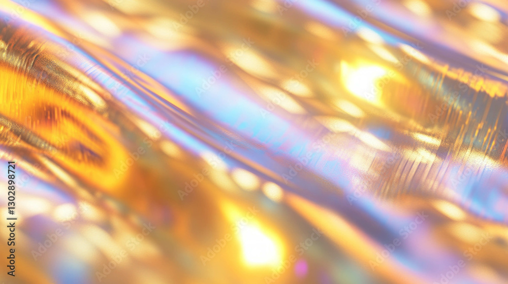 Poster abstract metallic reflection background with vibrant colors for creative design
