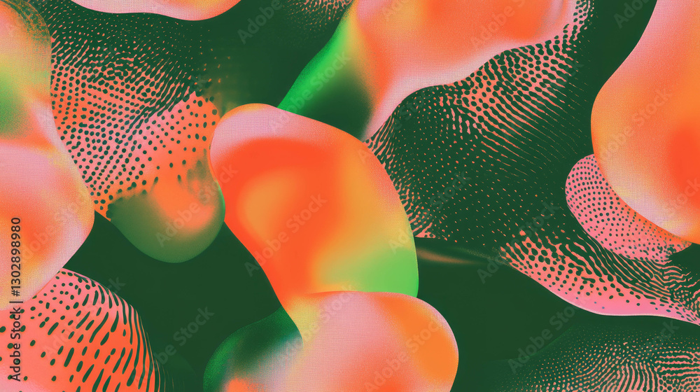 Poster vibrant abstract background with organic patterns and flowing shapes for creative design
