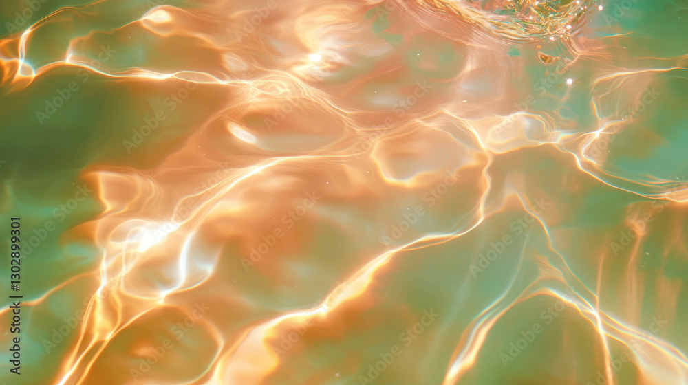 Poster organic flowing abstract background with soft light reflections