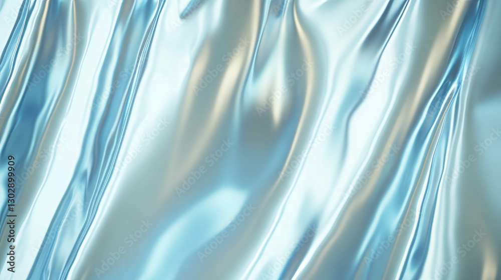 Poster elegant metallic waves with smooth abstract texture for contemporary design