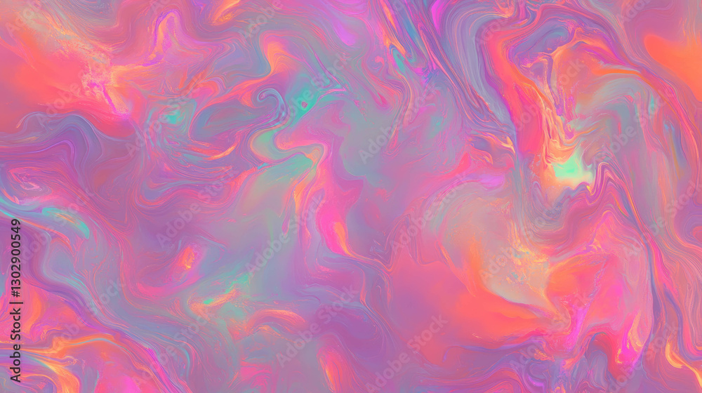 Poster vibrant abstract background with swirling colorful clouds for digital designs