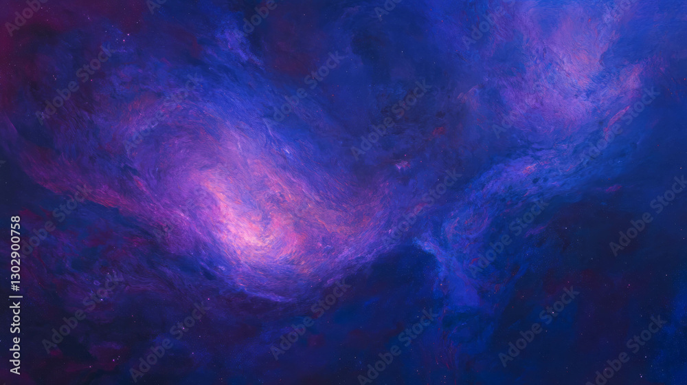 Poster Cosmic abstract background with swirling galaxy patterns for design projects