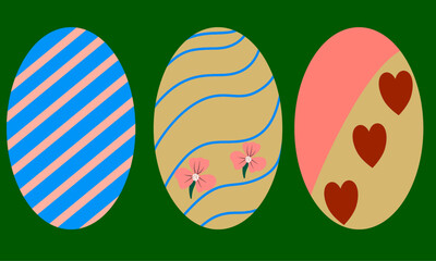vector illustration of an easter egg